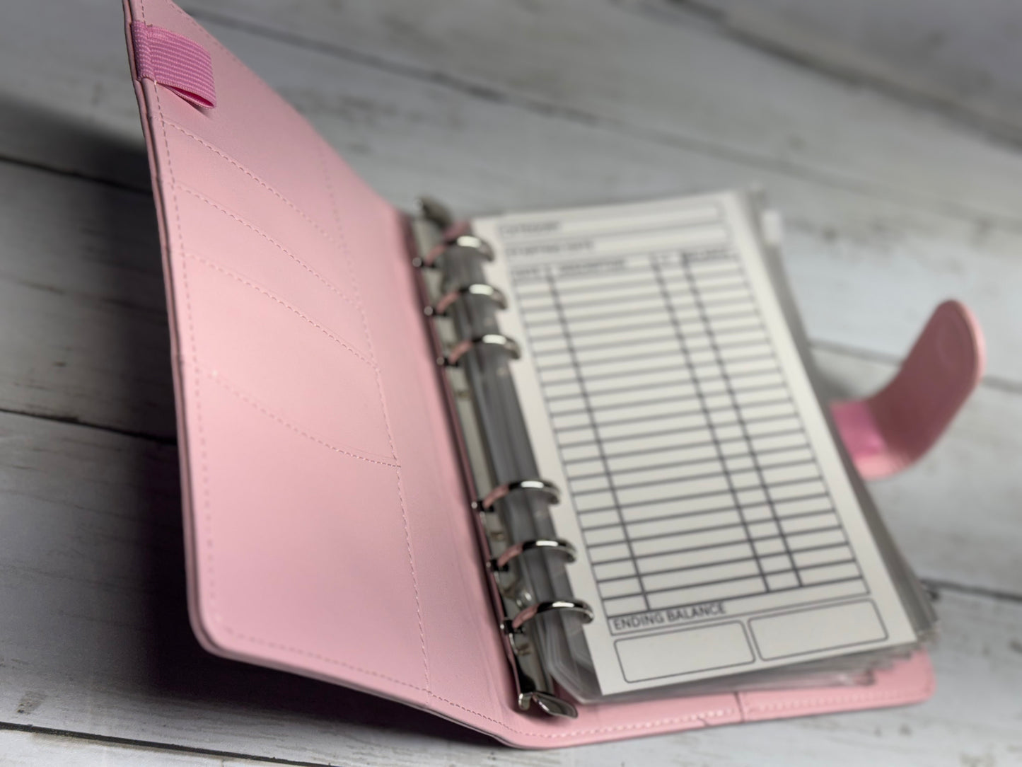 Boss Budgeting Binder - Pink Cash Envelope System