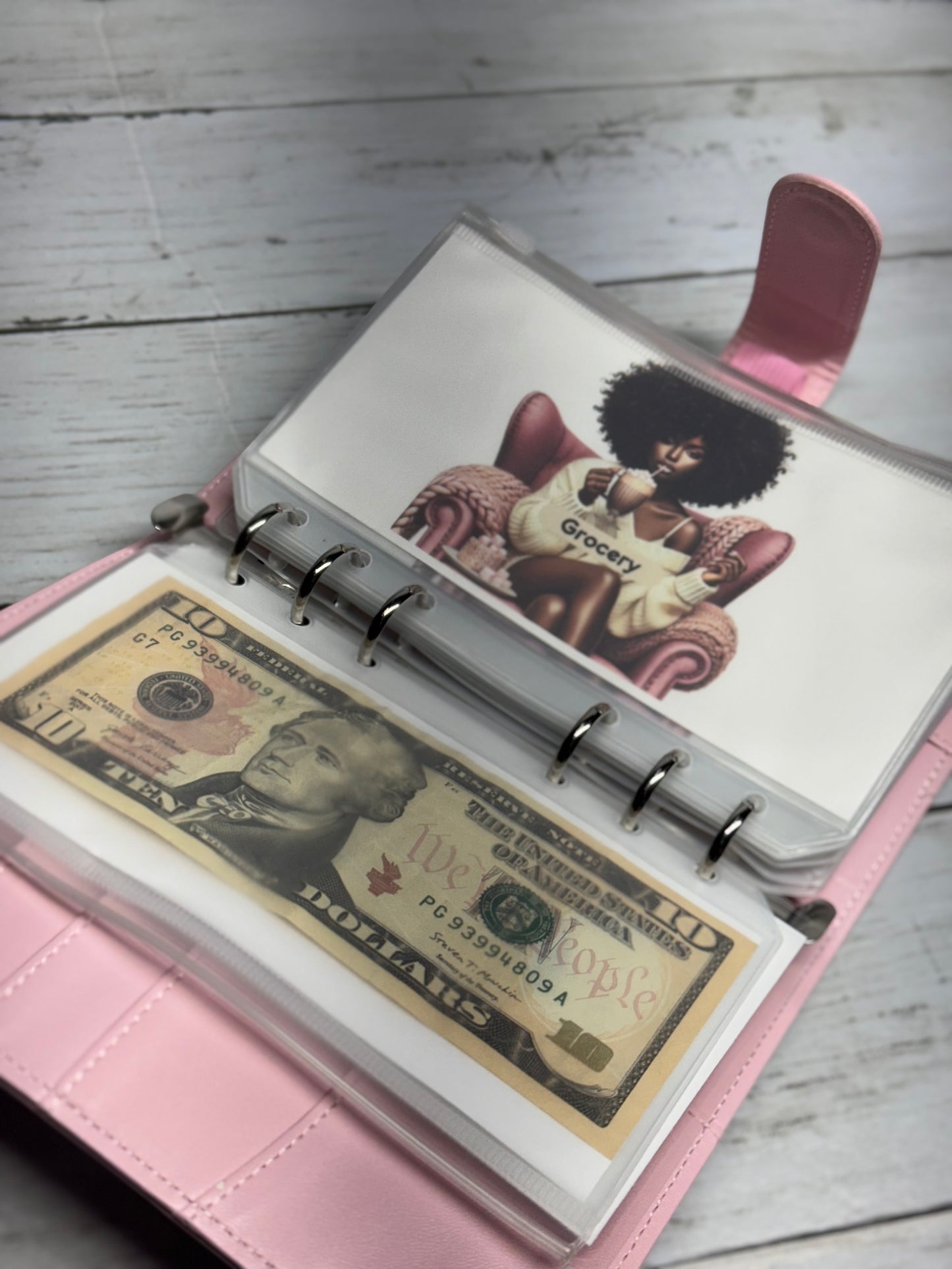 Boss Budgeting Binder - Pink Cash Envelope System