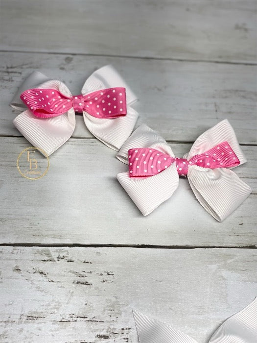 Polka Dot Hair Bow