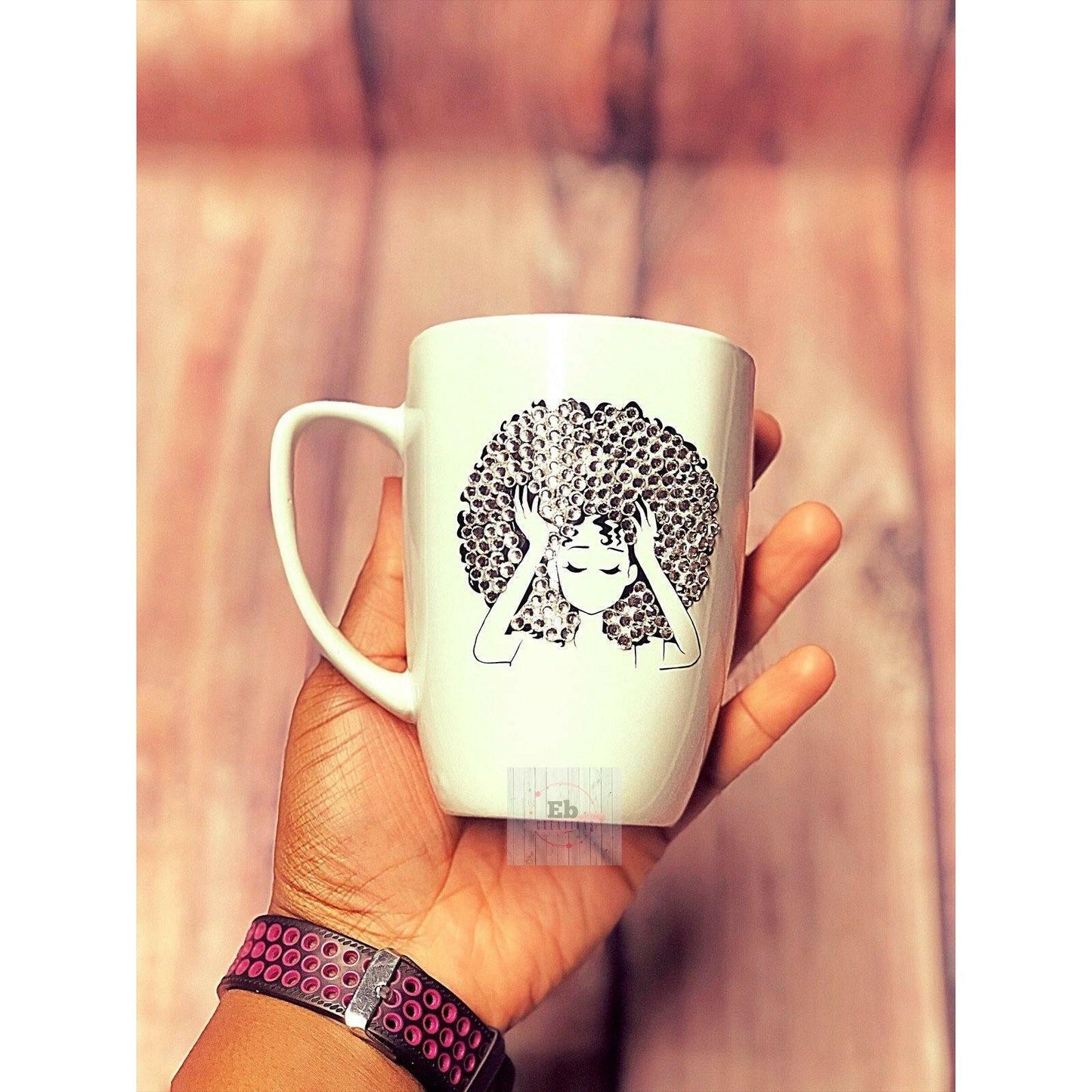 Big hair don’t care blinged mug - Eb Creations Big hair don’t care blinged mug