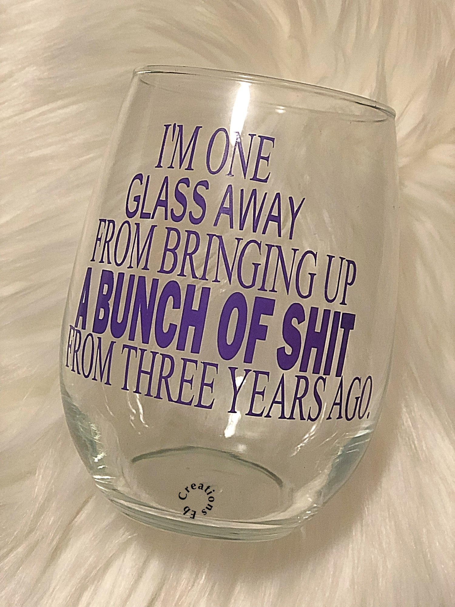 I'm one glass away from bringing up a bunch of shit from three years ago