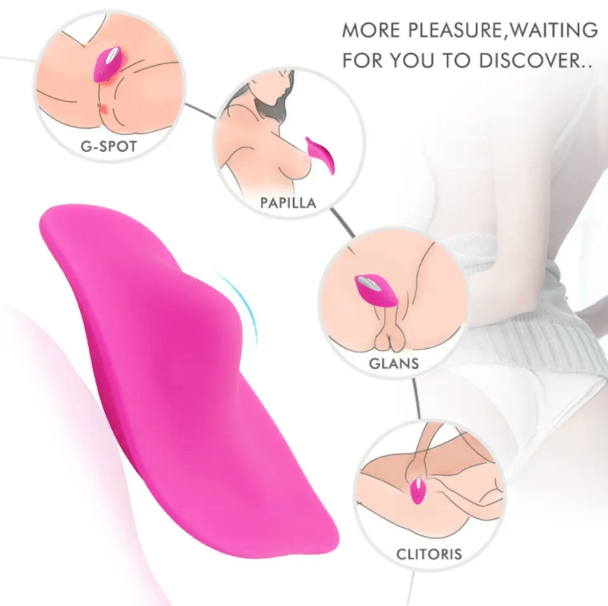 Women's Wearable Wireless Panty Vibrator, Clitoris Stimulation