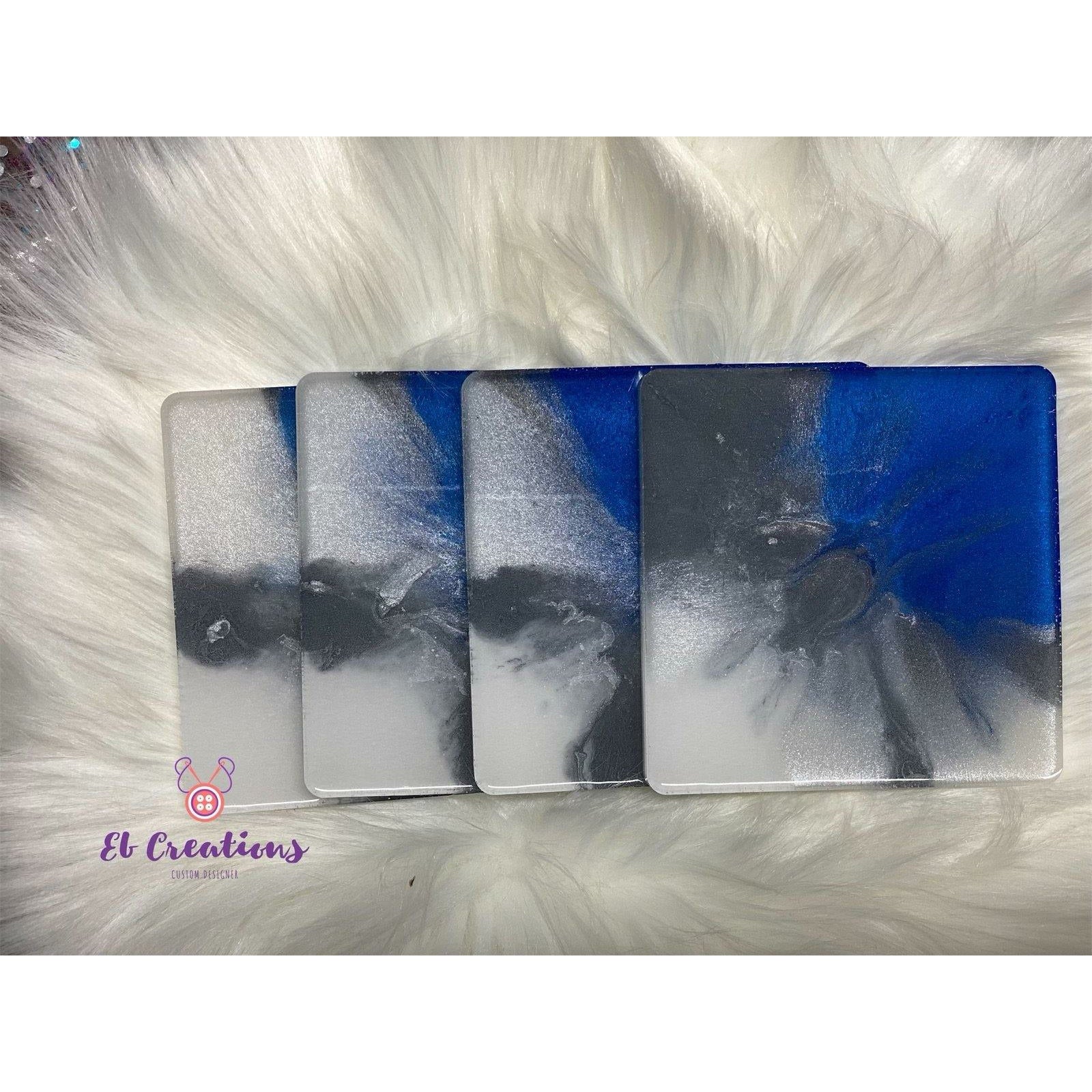 Blue Coasters - Eb Creations Coasters Blue Coasters