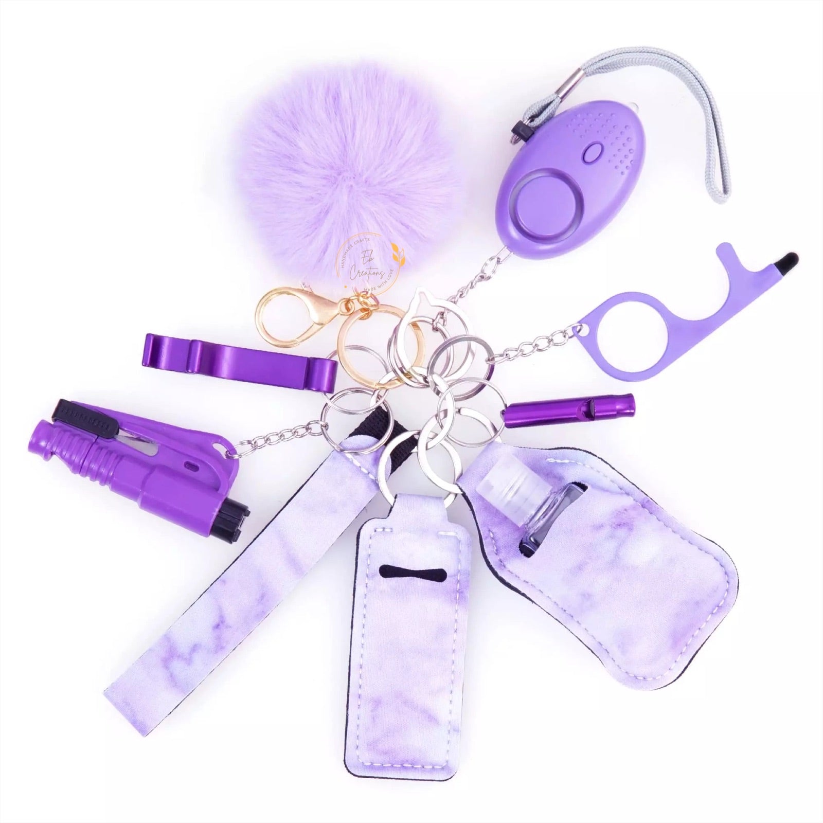 women girl Self-defense keychain kit