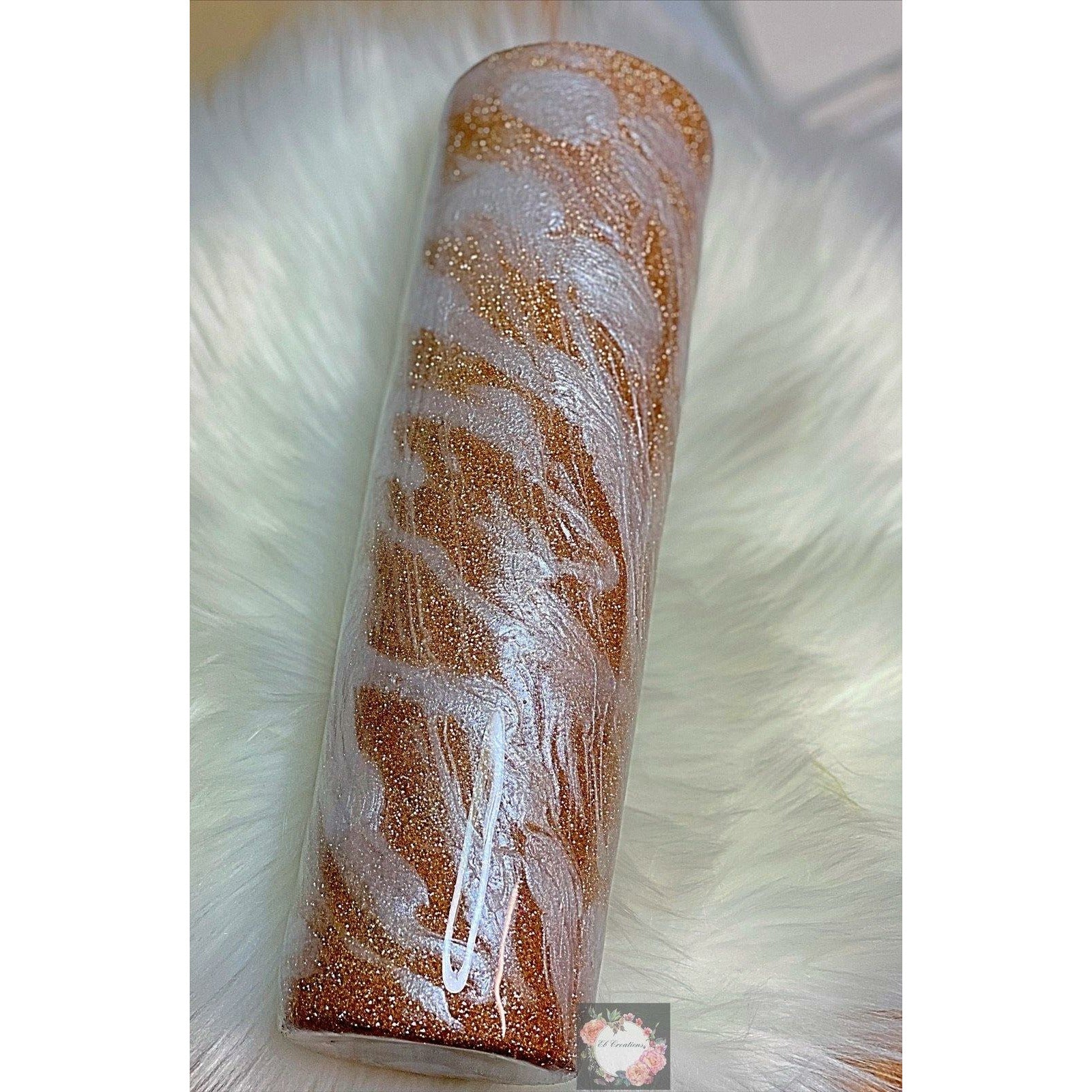 Gold Milky-Way Glitter Tumbler | Personalized - Eb Creations Gold Milky-Way Glitter Tumbler | Personalized