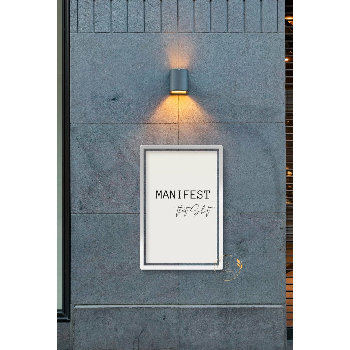 Manifest that shit | Motivational Quote | Wall Art - Eb Creations Posters, Prints, & Visual Artwork Manifest that shit | Motivational Quote | Wall Art