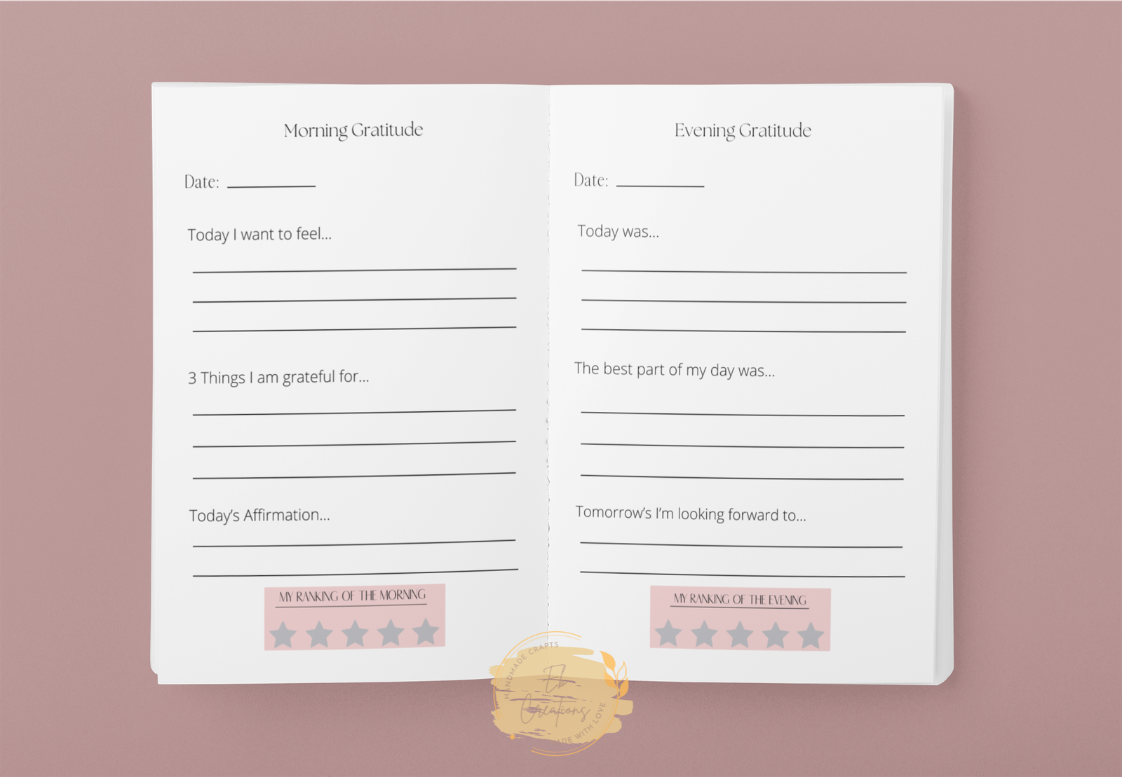 Gratitude Journal | Daily Gratitude | Wellness | Self-care | Notebooks | Women’s Journal - Eb Creations Gratitude Journal | Daily Gratitude | Wellness | Self-care | Notebooks | Women’s Journal