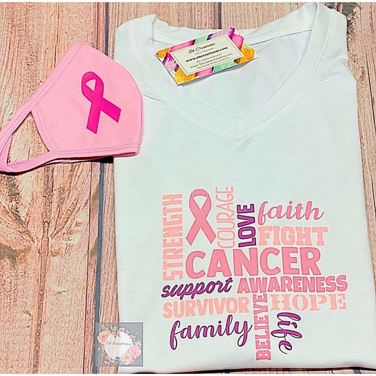 Breast cancer Awareness T-Shirt - Eb Creations Breast cancer Awareness T-Shirt