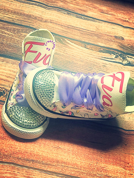 Kids Converse | Bling Shoes | Little Girls - Eb Creations Apparel & Accessories Kids Converse | Bling Shoes | Little Girls
