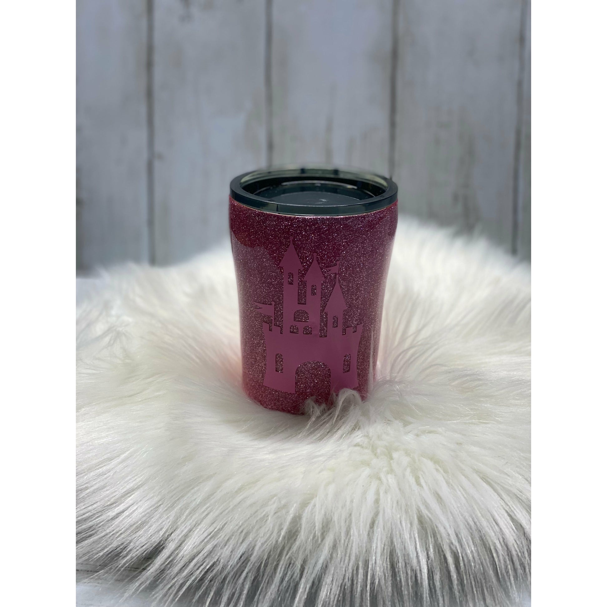 Princess Castle Glitter Tumbler - Eb Creations Princess Castle Glitter Tumbler